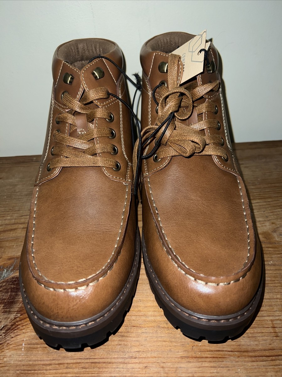 Mens Boots Tan, Madden NYC, LUG Sole Moc Toe Boot 10.5 Amazon.com | Steve Madden Men main image 4