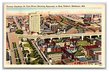 Generic Scenic Greetings Path Thru Garden Mannington WV UNP Linen Postcard O20