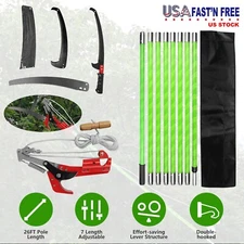 Extendable Manual Pole Saw Tree Branches Cutter Pruner Trimmer Gardening Tools