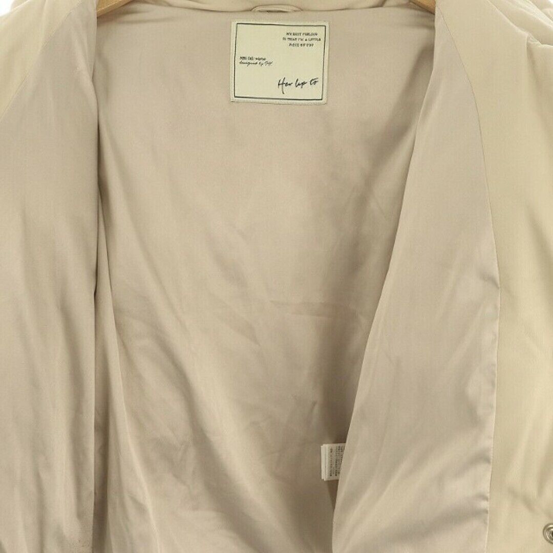 Herlipto Vegan Leather Shell Down Jacket Outerwear M Beige Herlipto Vegan Leather Shell Down Jacket Outerwear M Beige