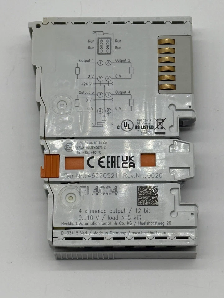 Beckhoff EL4004 EtherCAT, 4-Kanal-Analog-Ausgang - Bild 4 von 4