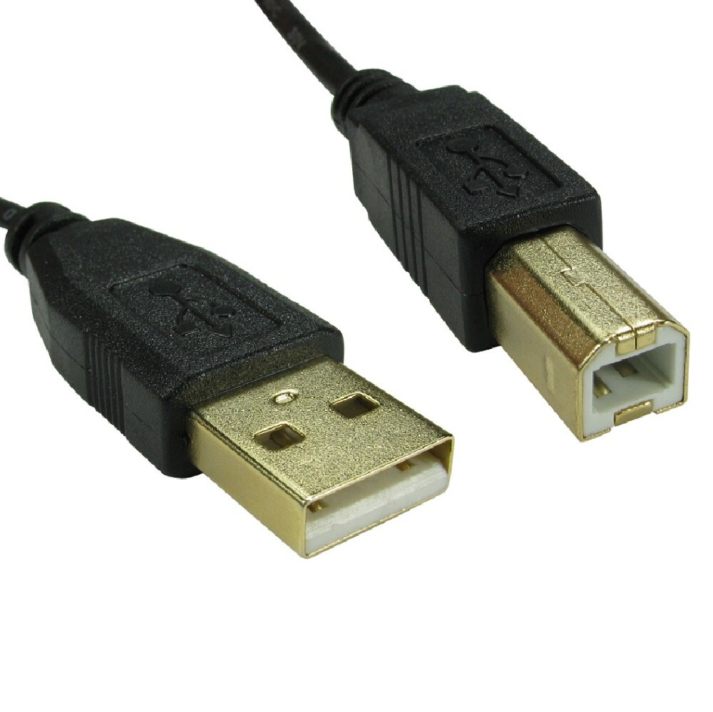 kenable GOLD 24AWG USB 2.0 High Speed Cable Printer Lead A to B 