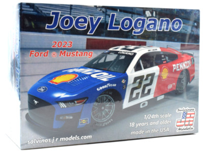 Salvino JR Models ''Penzoil'' Joey Logano 2023 Ford Mustang Nascar 1/24 Car Kit