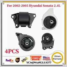 2002-2005 for Hyundai Sonata 2.4L Engine Motor & Trans Mount Set 4PCS for Auto