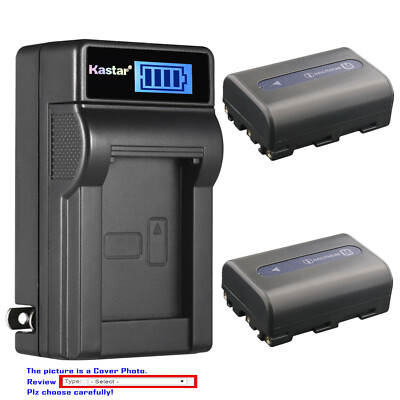 Kastar Battery LCD Wall Charger for Sony NP-FM50 FM55 Sony DCR-TRV325 DCR-TRV330