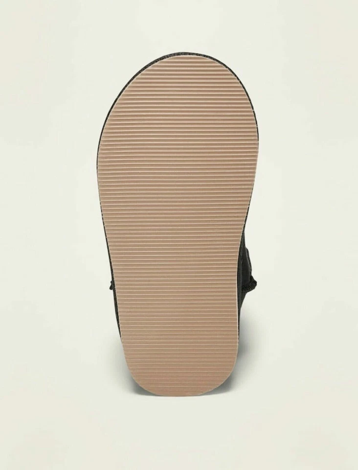 Botas forradas de sherpa de gamuza sintética negras talla 6 7 u 11 antiguas azul marino para niñas pequeñas Foto 4 de 4