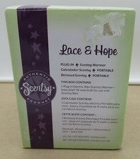 Scentsy Lace and Hope Mini Plug In Wax Warmer Retired