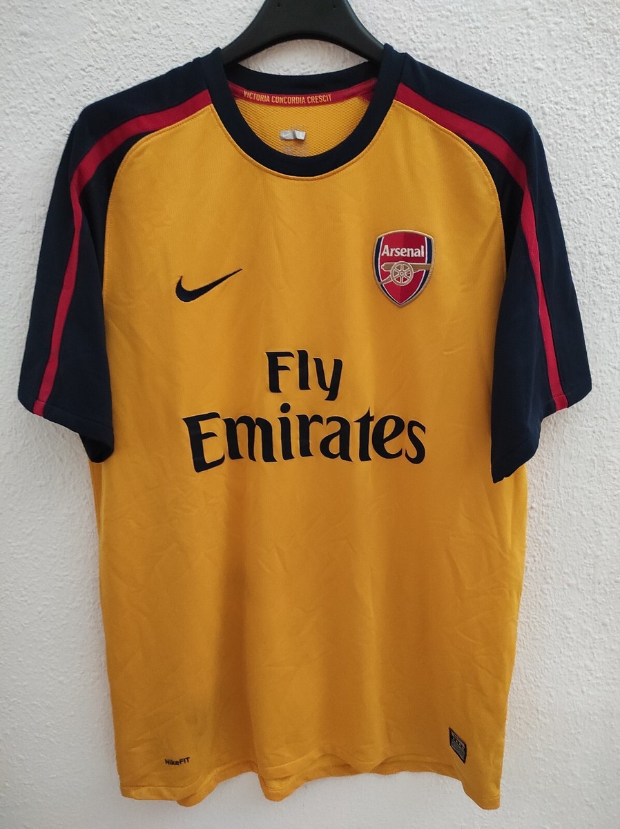 ARSENAL 2008-2009 away Fly Emirates camiseta shirt trikot maillot