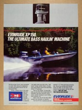 Pubblicità Evinrude XP150 1985 fuoribordo ranger 350v barca foto stampa d'epoca