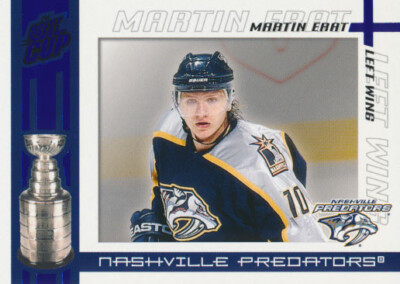 2002-03 Pacific Quest for the Cup BLUE #60 MARTIN ERAT - x/150 - Predators