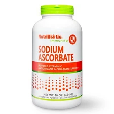 NutriBiotic - Sodium Ascorbate Buffered Vitamin C Powder 16 Oz | Vegan Non-Ac...