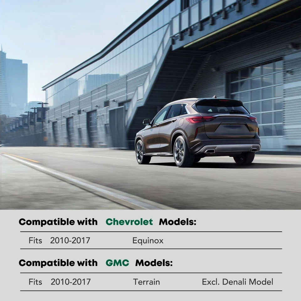 5.5 Inch Black Aluminum Running Boards for Chevy Equinox GMC Terrain 2010-2017 - Image 2 of 4