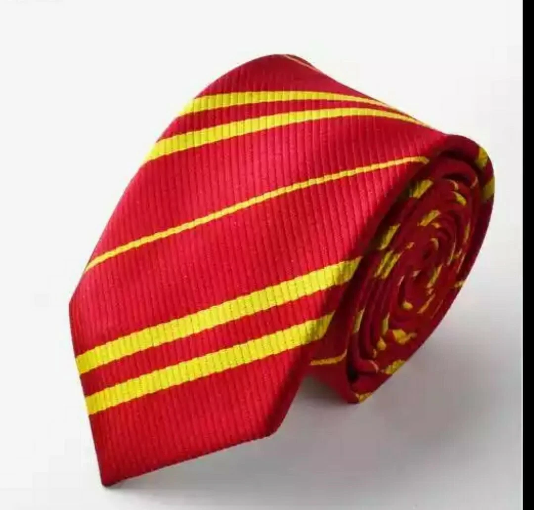 Cravatta adulto Harry Potter Hogwarts casata grifondoro Gryffindor in  poliestere