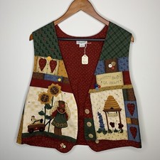 A Kelsey  s Kids Original Country Bear At Heart Red Vest Teacher LARGE