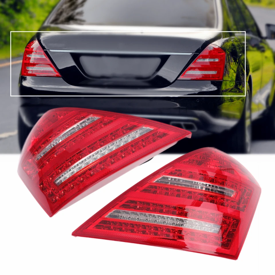 Par de luces traseras LED luces de freno para Mercedes Benz W221 S450 S600 2007 2008 2009 Foto 2 de 4