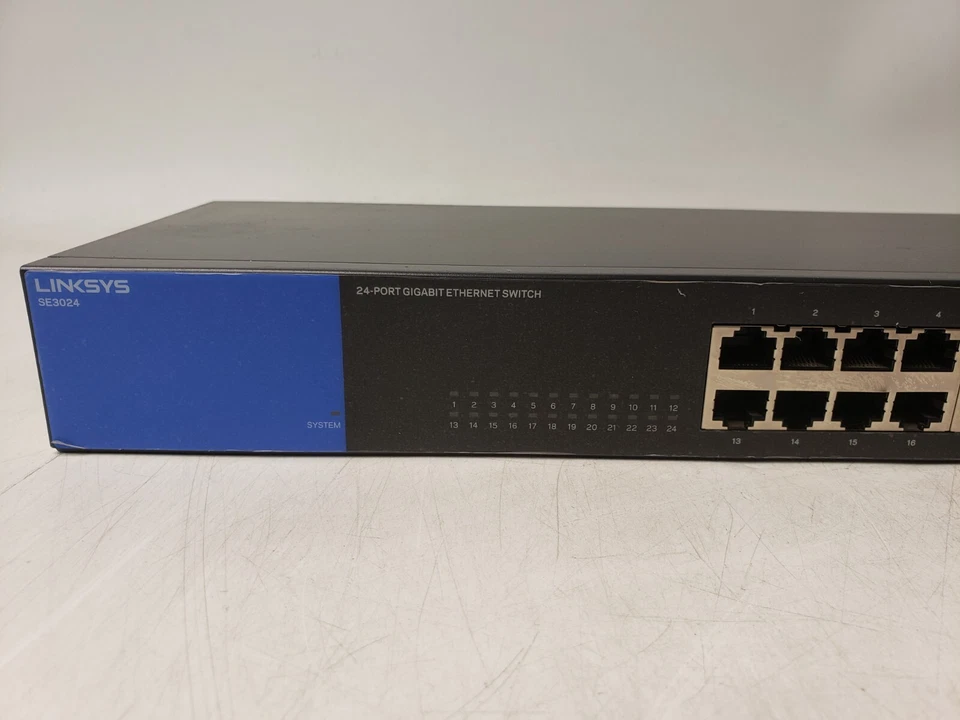 Linksys SE3024 24 Port Gigabit Ethernet Switch - Image 2 of 4