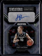 2023 Panini Prizm Draft Picks #SS-JHS Joey Hauser Sensational Signatures
