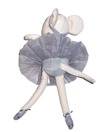 Jellycat Pirouette Mouse Pebble Gray Ballerina Plush Stuffed Animal Toy - Picture 2 of 2