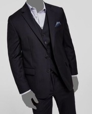 452 Ralph Lauren Men's Black Ultraflex Classic-Fit Wool Blazer Suit Jacket 42R