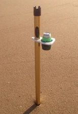 Bait/Beverage Holder NEW (multiple use) for sand spikes, umbrellas, boat t-tops,
