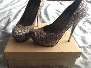 schuh glitter heels