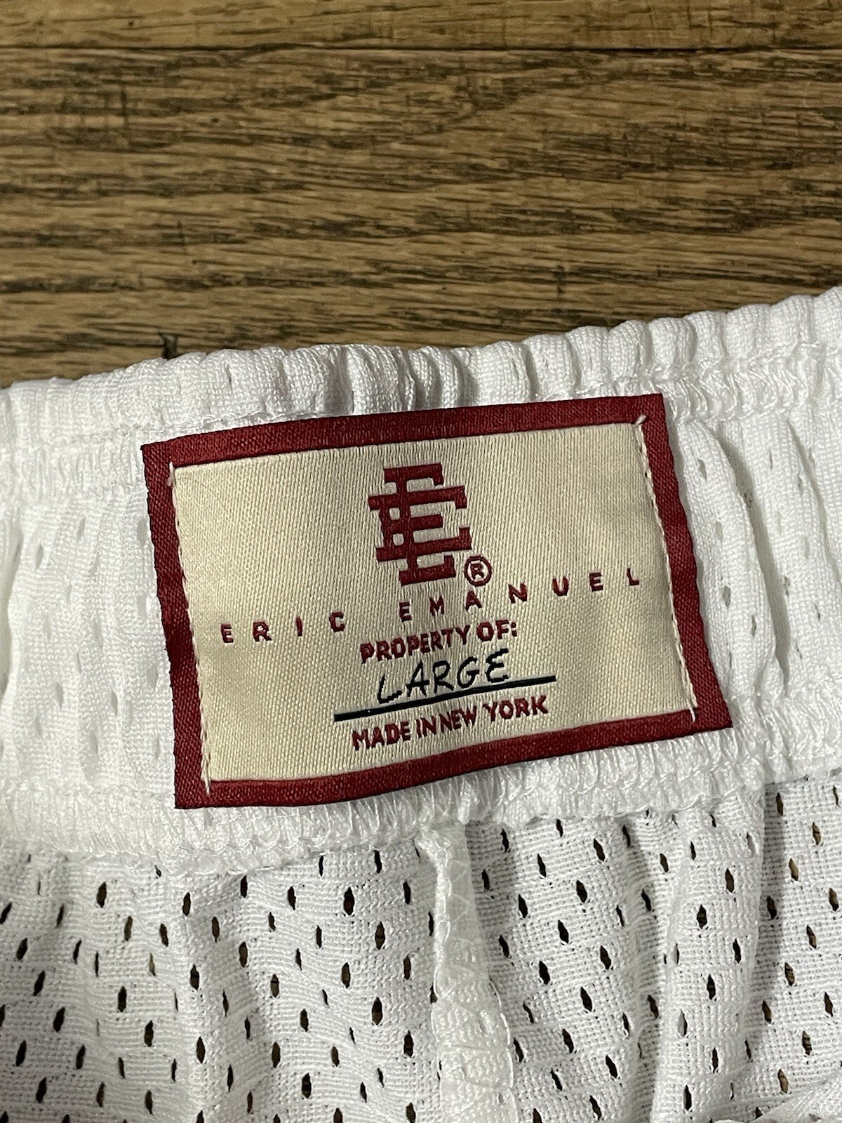 Eric Emanuel EE Basic White Lightning Bolt Shorts… - image 6