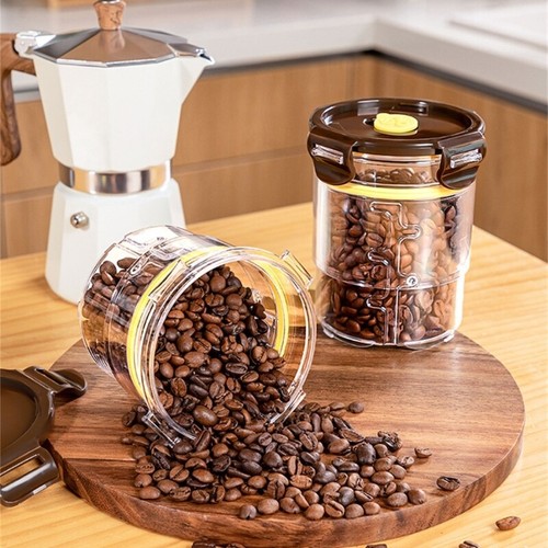 Tarro de almacenamiento bote de vacío tanque sellado expandible contenedor de café hermético