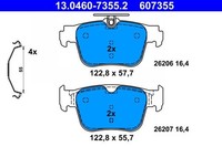 Bremsbelagsatz Scheibenbremse Hinterachse FüR Audi Ford Seat Skoda Vw Cupra A3