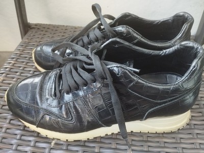 Louis Vuitton Sneaker Krokodilsleder schwarz Gr.41 Herren 
