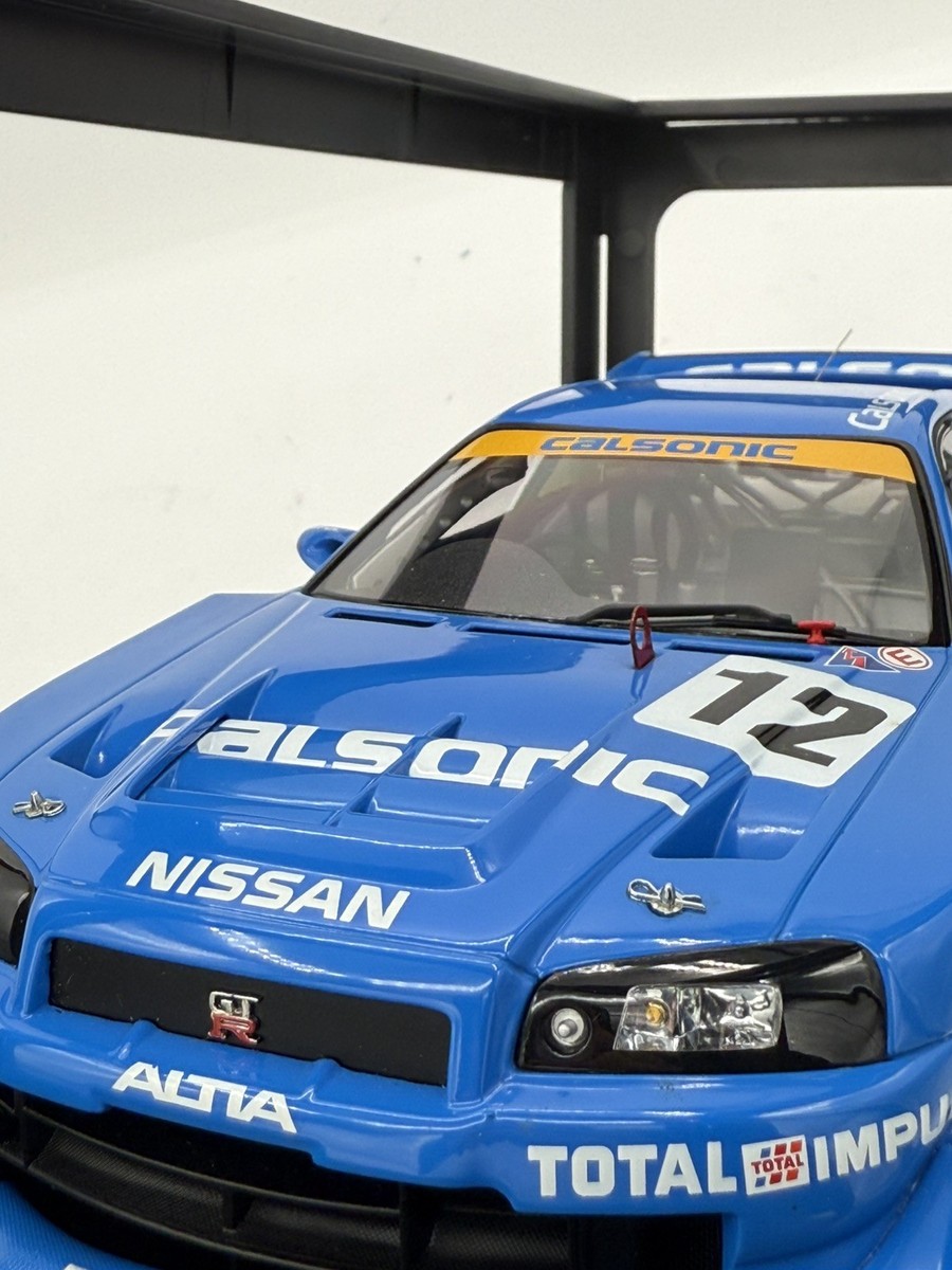 Autoart 1/18 Nissan Calsonic JGTC 2002 Blue Diecast Model | eBay
