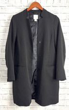 H M Black Blazer Women's Size 2 Jacket Cardigan Button Closure