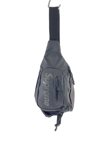 Sac bandoulière Supreme nylon noir occasion