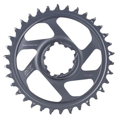 Sram Kettenblatt X-Sync2 Eagle Boost 34 Z.,grau,Alu,offset 3mm,DM,12-f.