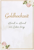 Goldhochzeit Karte Mit Umschlag, Unverpackt, Hand In Hand Ein Leben Lang