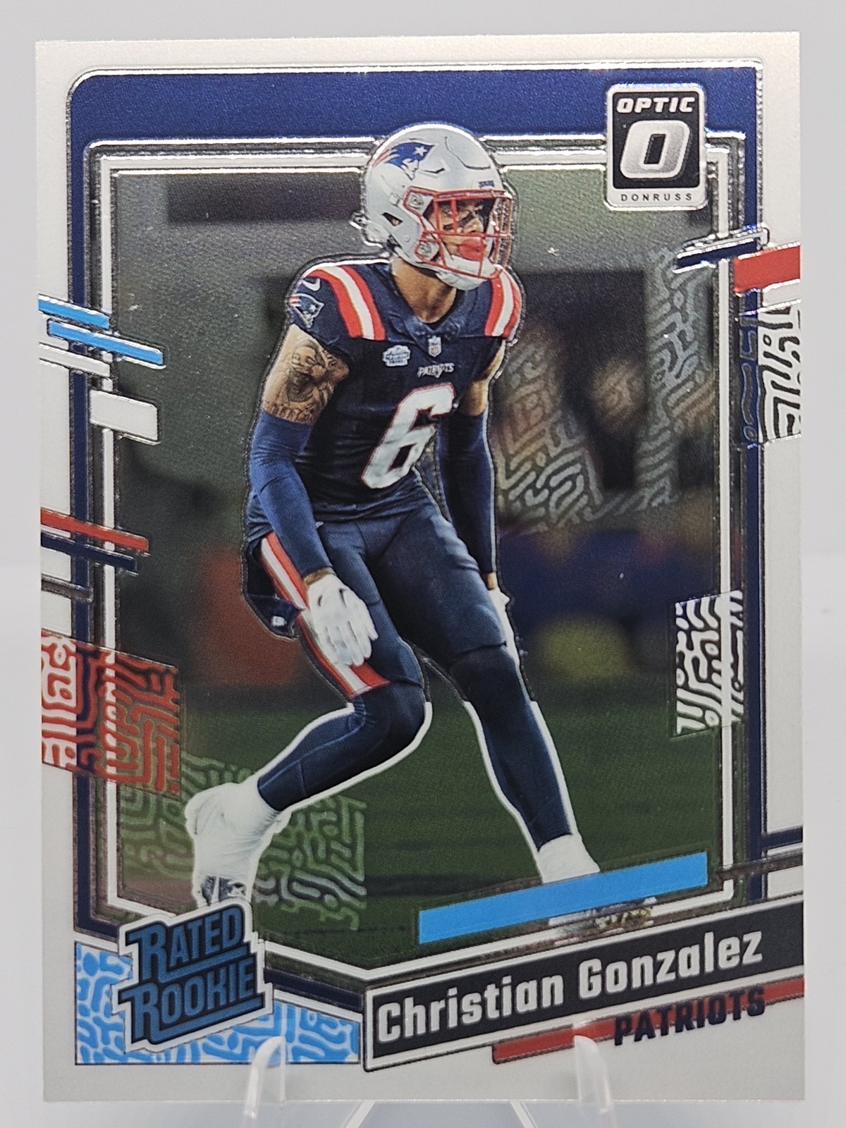 2023 Panini Donruss Optic Christian Gonzalez Rated Rookie RC #274 - Patriots