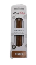 KnitPro - Ginger - 5 in. Double Pointed Needles - 3.75mm 12.5cm US 5 - KNPR31308