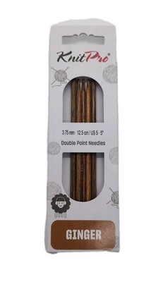 KnitPro - Ginger - 5 in. Double Pointed Needles - 3.75mm 12.5cm US 5 - KNPR31308