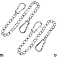Heavy-Duty 2 Pack 1.65Ft Stainless Steel Porch Swing Chains - Supports 1500 LB!