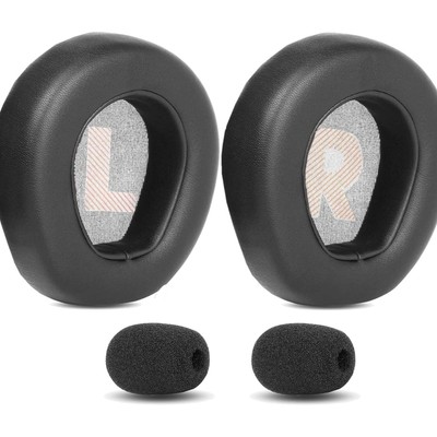 Ohrpolster Quantum 400 Schwarz für JBL Quantum 400 Kopfhörer Ersatz Proteinleder