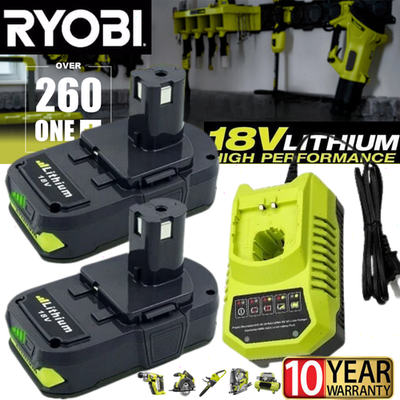 #ad #ad 2PACK 4.0Ah For RYOBI 18V Battery Charger One Plus High Capacity P109 Lithium $25.00