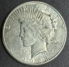 1923-S Peace Silver Dollar, XF