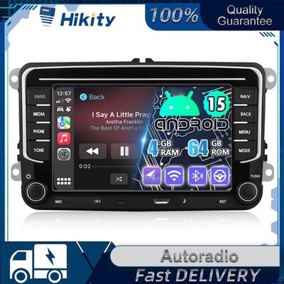 Autoradio Android 4+64GB GPS Navi für VW GOLF 5 6 Plus Passat Touran EOS Tiguan