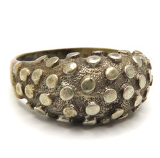 Exklusiver Designer Ring 835 Silber signiert Space Age Ära Modernist Brutalist