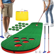 Golf Putting Game Set, Mini Golf Game Set with 2 Putters 2 Balls, 10 Feet Practi