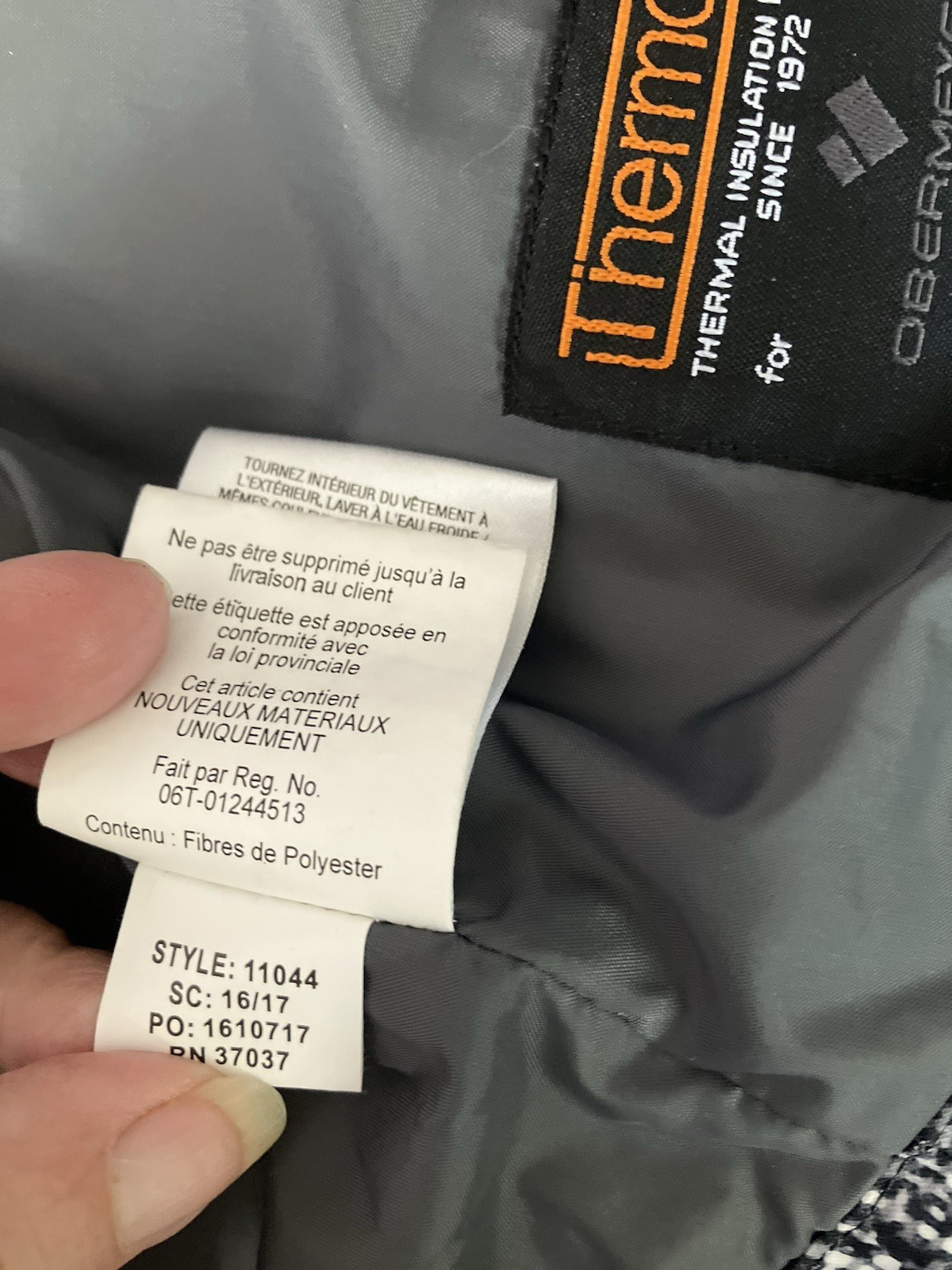 Jacket OBERMEYER SKI THERMORE Graphite Print Zipp… - image 23