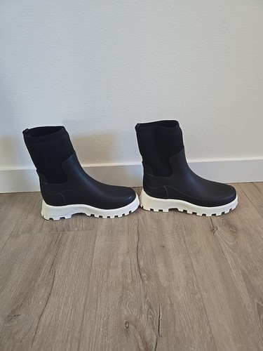 Stivali corti Hunter donna City Explorer in neoprene nero taglia 8 $224, nuovi - Foto 3 di 5