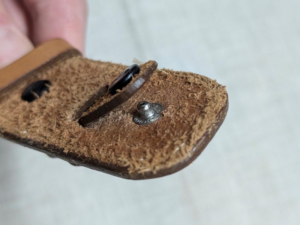 vintage USA made JUSTIN buckle belt 34 brown RANGER tooled WESTERN leather rodeo