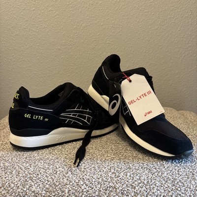 NWT Shoes Asics Gel Lyte 3 III OG Black Neon 1191A298-001 Mens US 9 EURO 42.5
