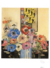 Postcard Charles Rennie Mackintosh "Anemones (Flowers)" c1916 MINT Unused