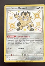 Galarian Meowth SV086/SV122 Shining Fates: Shiny Vault Holo